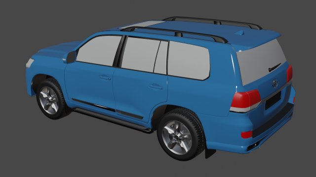Toyota Land Cruiser 3D Model .c4d .max .obj .3ds .fbx .stl .blend 