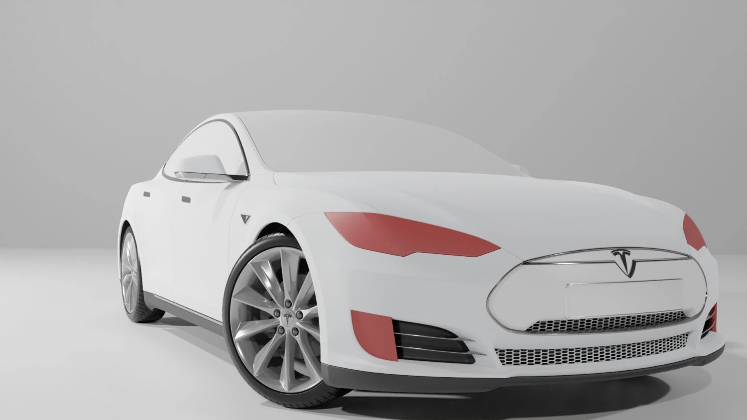 Tesla Model S 3D Model .c4d .max .obj .3ds .fbx .stl .blend 