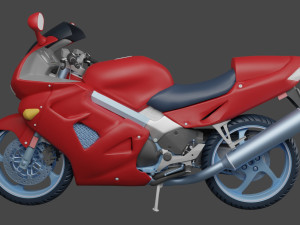 VFR 800 Bike 3D-Modell