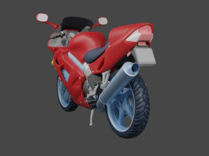 VFR 800 Bike 3D Model