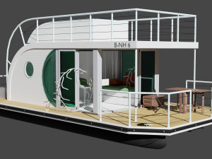 Nautilus B-NH 6 Boat 3D Модель