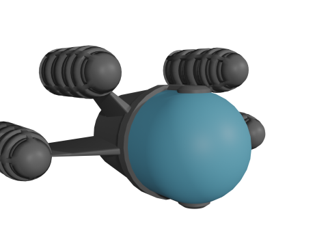 A Flying Object A Type of Air Craft 3D Model