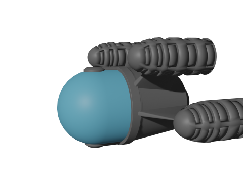 A Flying Object A Type of Air Craft 3D Model