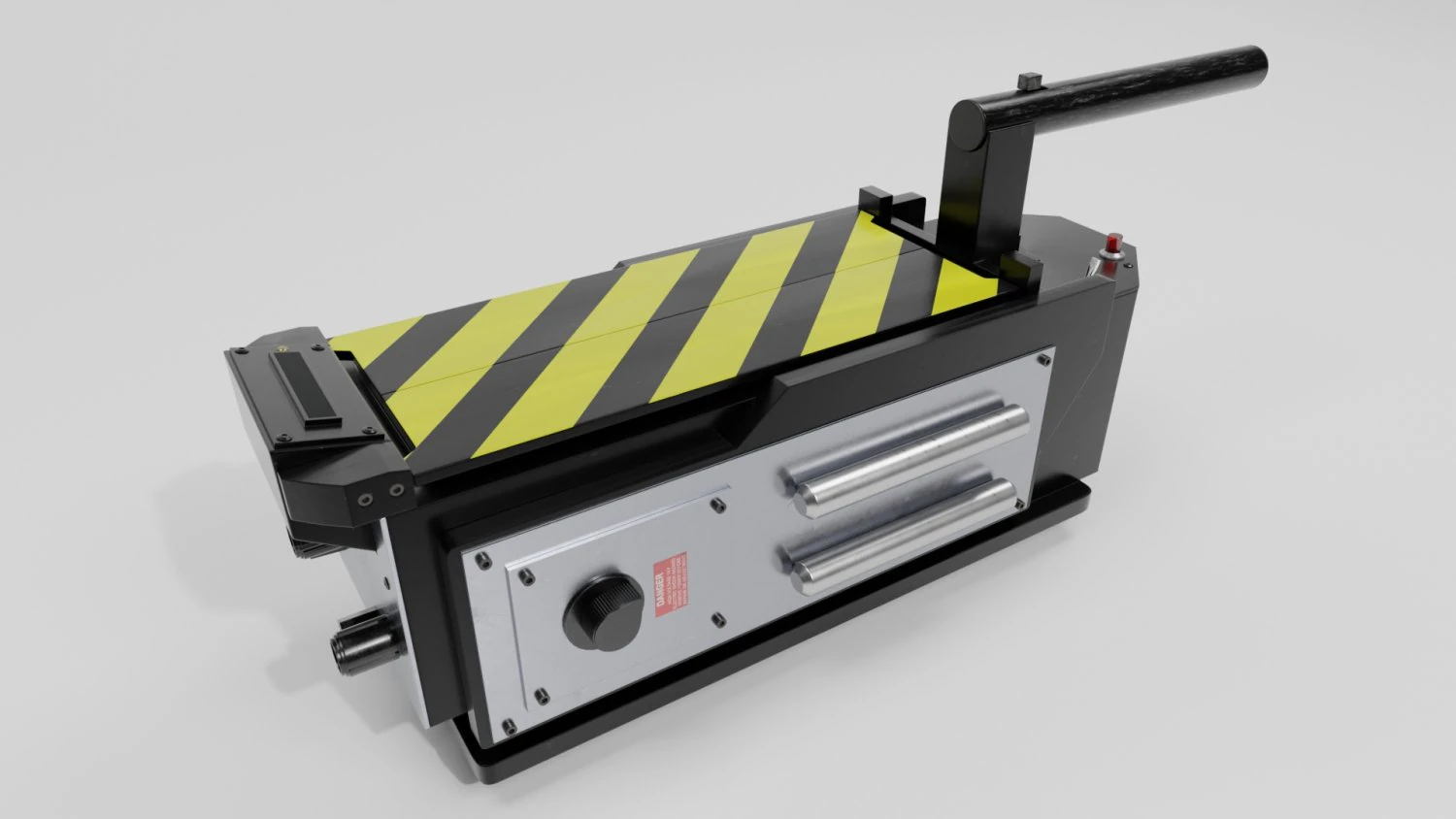 Ghostbuster Trap High Poly and Low Poly 3D Model .c4d .max .obj .3ds .fbx .stl .blend 