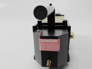 Ghostbuster Trap High Poly and Low Poly Modèle 3D
