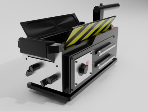 Ghostbuster Trap High Poly and Low Poly Modèle 3D