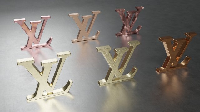 LV Bracelet 3d print 3D model 3D printable