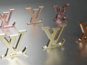 Логотип Louis Vuitton 3D Модель