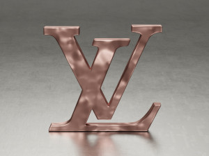 Louis Vuitton logo 3D Model