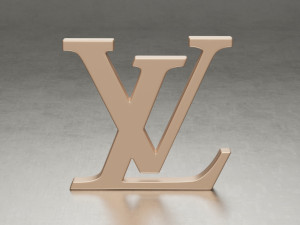 Louis Vuitton logo 3D Model