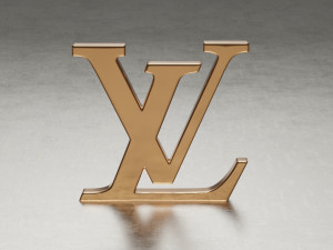Louis Vuitton logo 3D Model