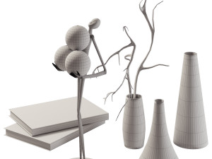 GoldMan decorative set for ofise 3D 模型