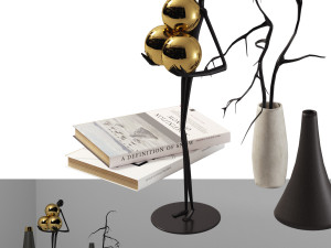 GoldMan decorative set for ofise 3D 模型
