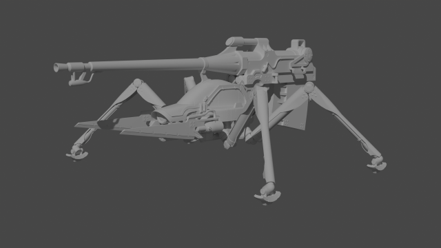 Juggernaut from anime 86 eighty six 3D Model .c4d .max .obj .3ds .fbx .stl .blend 