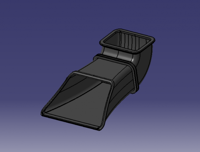 KTM 690 SM AIRBOX SNORKEL Modello di stampa 3D .c4d .max .obj .3ds .fbx .stl .blend 