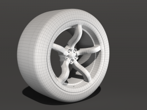 Car wheels 3D मॉडल