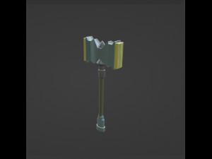 One-handed hammer 3D Model