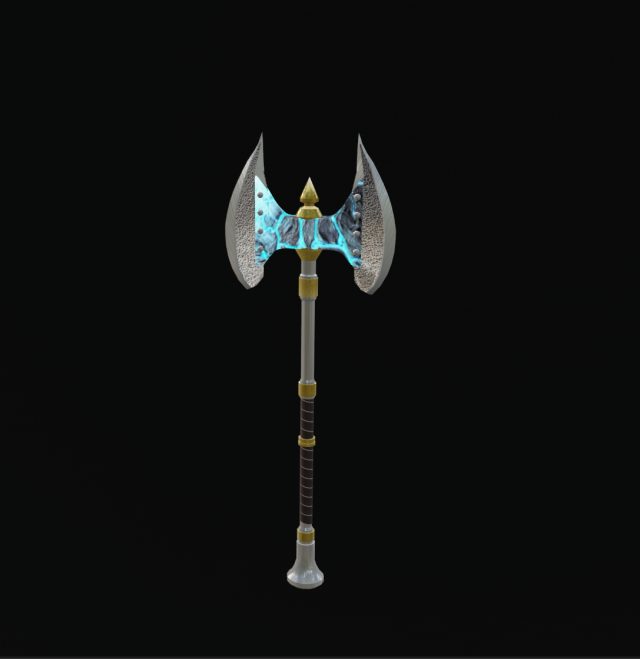 Axe 3D Model .c4d .max .obj .3ds .fbx .stl .blend 