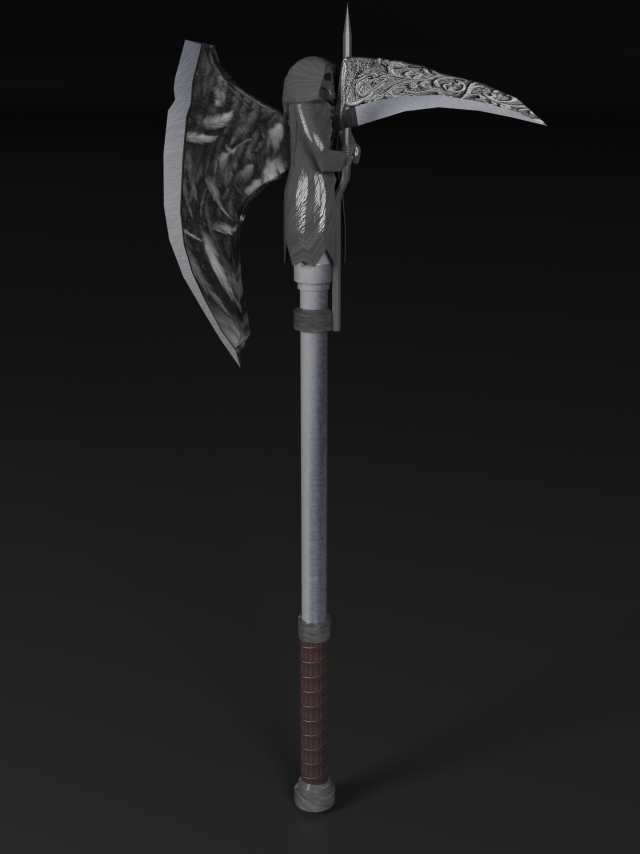 AxeOneDead Modelo 3D .c4d .max .obj .3ds .fbx .stl .blend 
