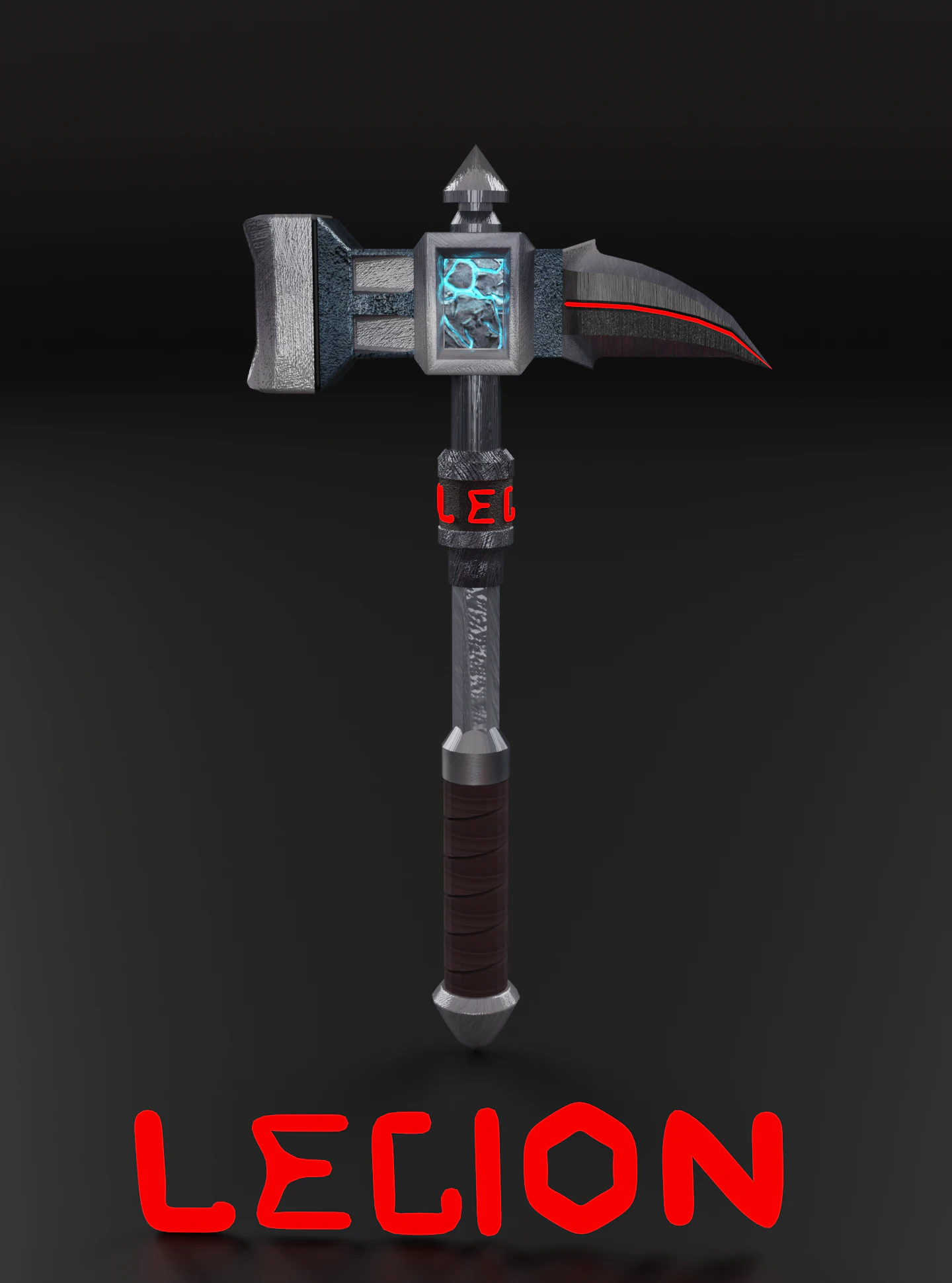 One-handed hammer 3D Model .c4d .max .obj .3ds .fbx .stl .blend 