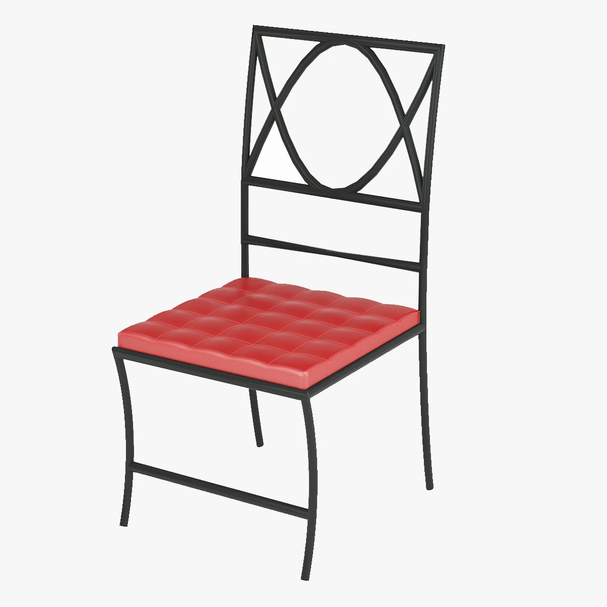 Simple Chair 3D Model .c4d .max .obj .3ds .fbx .stl .blend 