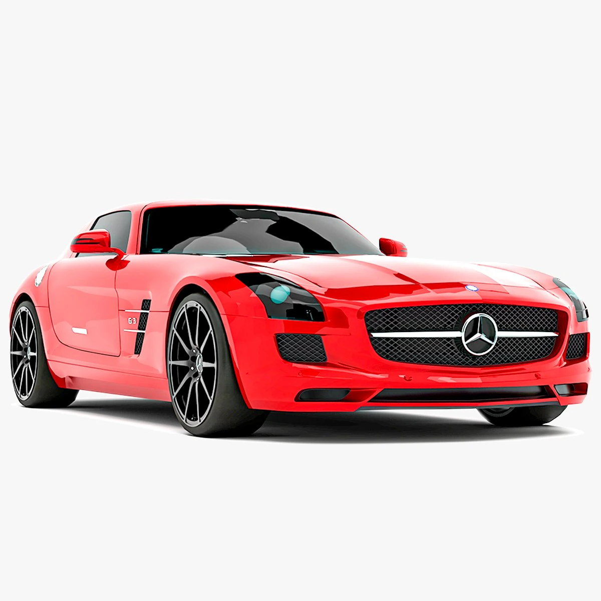 Mercedes-Benz SLS AMG 3D Model .c4d .max .obj .3ds .fbx .stl .blend 