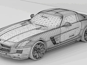 Mercedes-Benz SLS AMG 3D Model