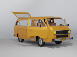 Volkswagen Transporter T3 3D Model