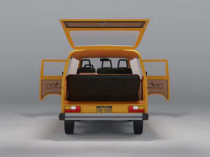 Volkswagen Transporter T3 3D Model