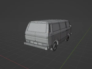 Volkswagen Transporter T3 3D Model