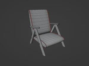 Vintage armchair 3D Model