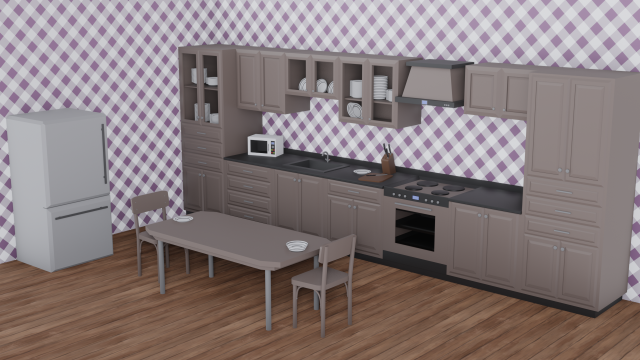 Low Poly Kitchen Pack 3D-Modell .c4d .max .obj .3ds .fbx .stl .blend 