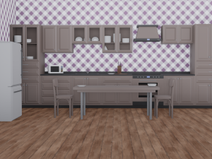 Low Poly Kitchen Pack 3D-Modell