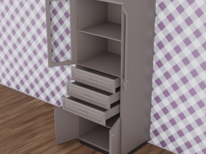 Low Poly Kitchen Pack 3D-Modell