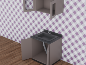 Low Poly Kitchen Pack 3D-Modell