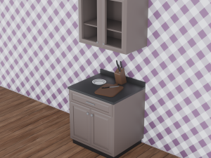 Low Poly Kitchen Pack 3D-Modell