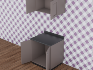 Low Poly Kitchen Pack 3D-Modell