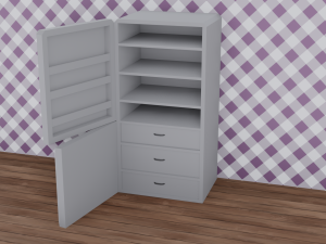 Low Poly Kitchen Pack 3D-Modell