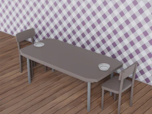 Pack de cuisine Low Poly Modèle 3D