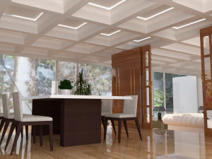 Інтер'єр сучасного будинку 3ds max кетчуп 3D Модель