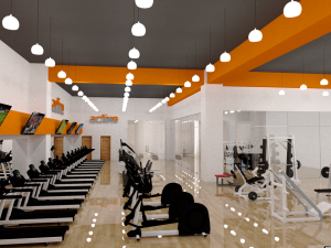 Gym interior furniture 3ds max sketchup 3D Model