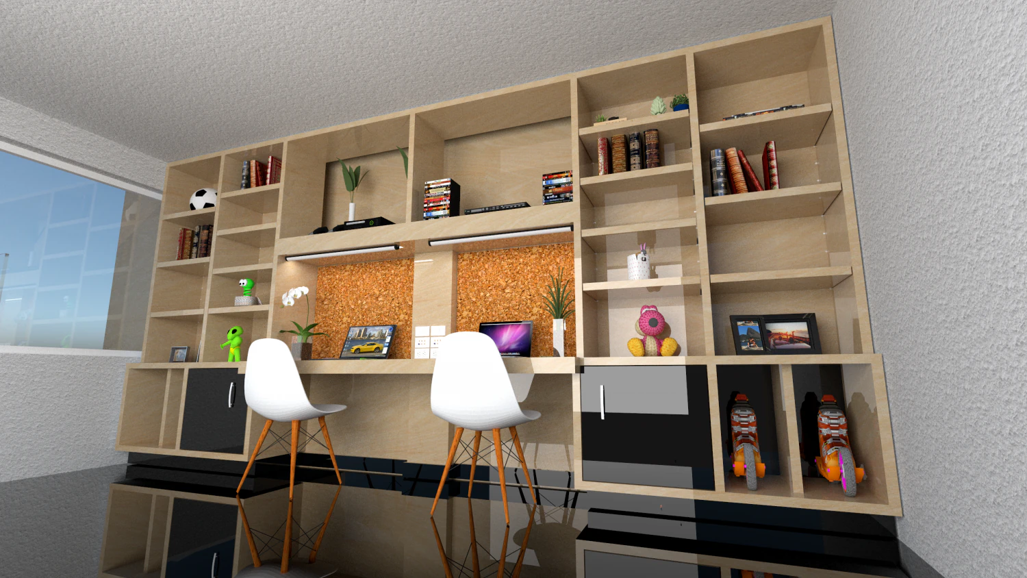 Childrens furniture bookcase 3ds max sketchup 3D Model .c4d .max .obj .3ds .fbx .stl .blend
