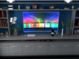 Bookcase for tv 3ds max sketchup Modelo 3D
