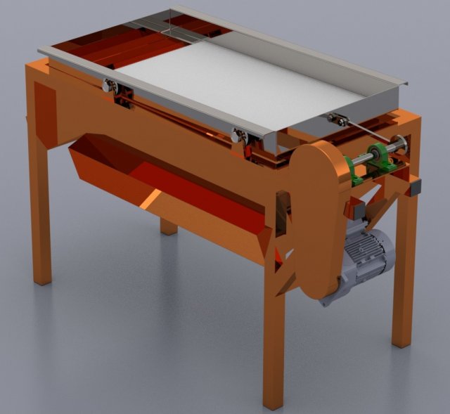 Sieving Machine 3D Model .c4d .max .obj .3ds .fbx .stl .blend 