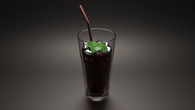 Coca Cola stage with ice Model 3D .c4d .max .obj .3ds .fbx .stl .blend 