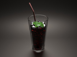 Coca Cola stage with ice 3D Model