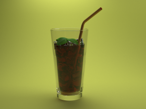 Coca Cola stage with ice Model 3D