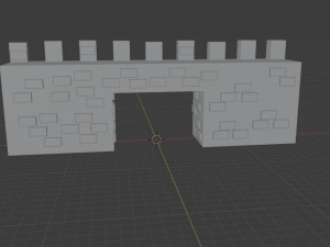 A gate with a door Modelo 3D