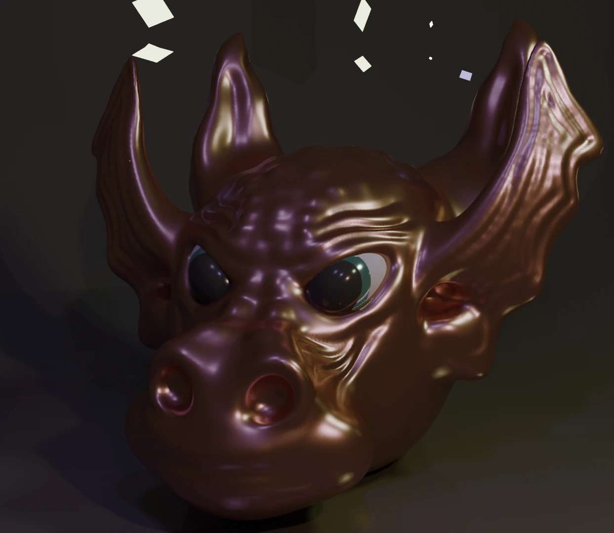 DRAGON HEAD 3D Model .c4d .max .obj .3ds .fbx .stl .blend