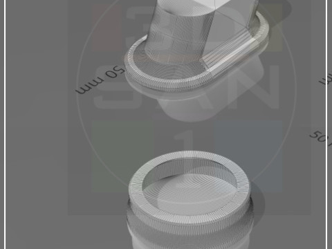 Rubber bands for chairs and table - dining room 3D 打印模型